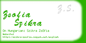 zsofia szikra business card